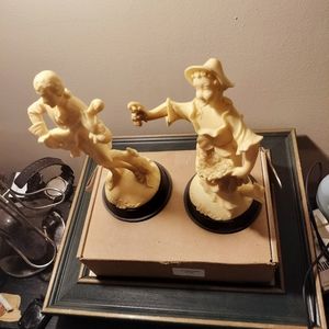 Antique vintage figurines made in Italy